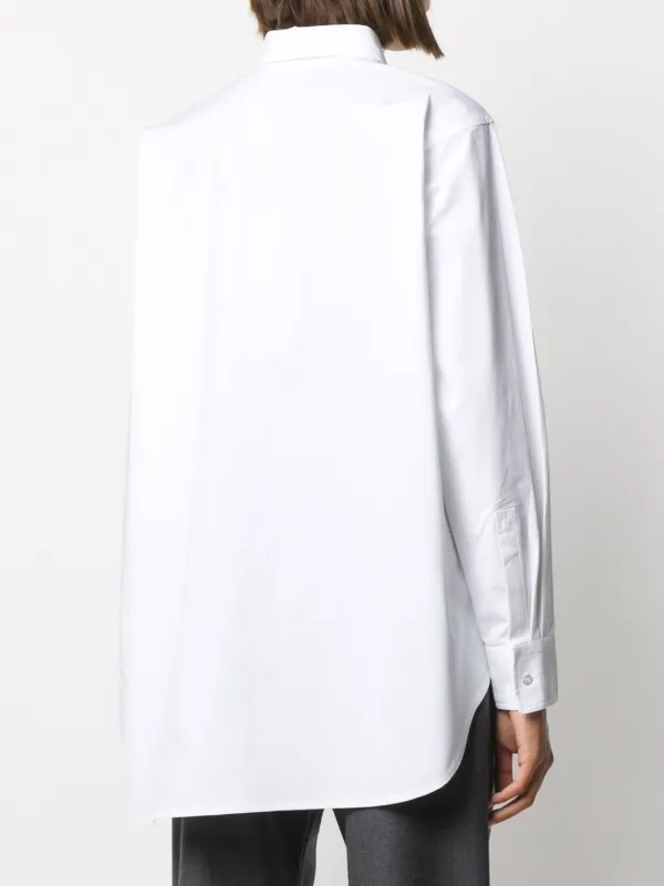 Sofie D'hoore white asymmetric button 