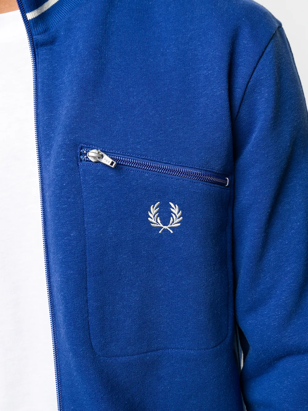 фото Fred perry куртка на молнии с полосками