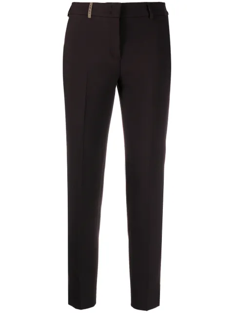 Peserico cropped slim-fit trousers