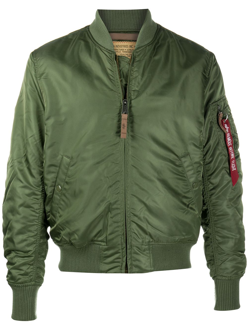 фото Alpha industries ma-1 rib-trimmed bomber jacket