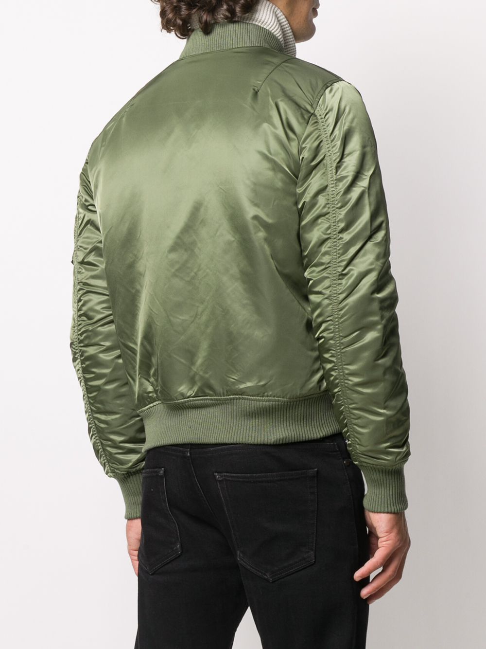 фото Alpha industries ma-1 rib-trimmed bomber jacket