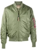 Alpha Industries MA-1 rib-trimmed bomber jacket - Green