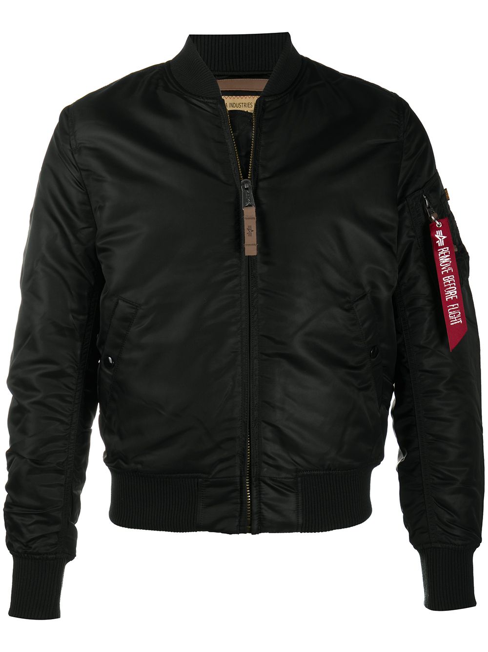 фото Alpha industries ma-1 rib-trimmed bomber jacket