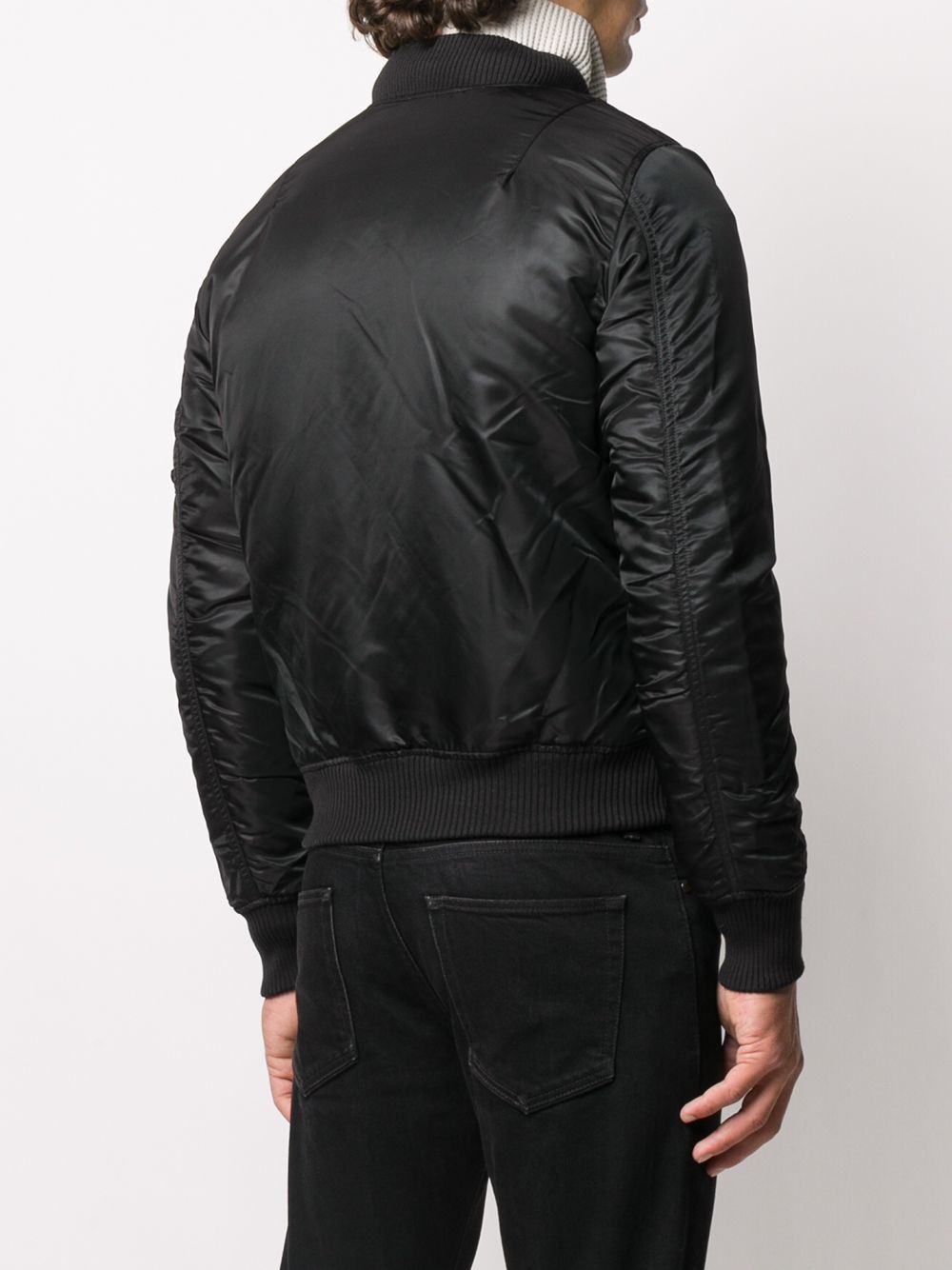 фото Alpha industries ma-1 rib-trimmed bomber jacket