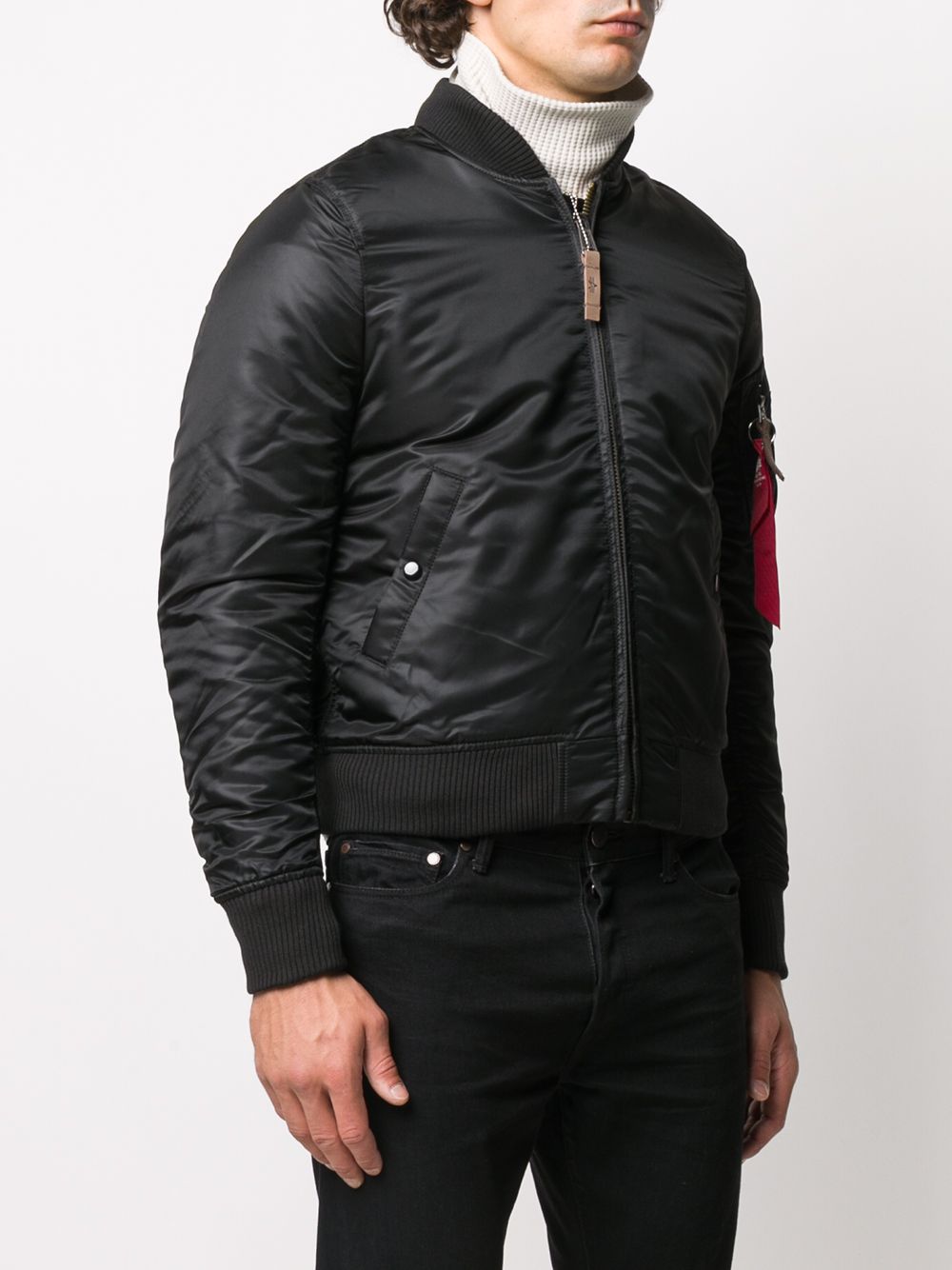 фото Alpha industries ma-1 rib-trimmed bomber jacket