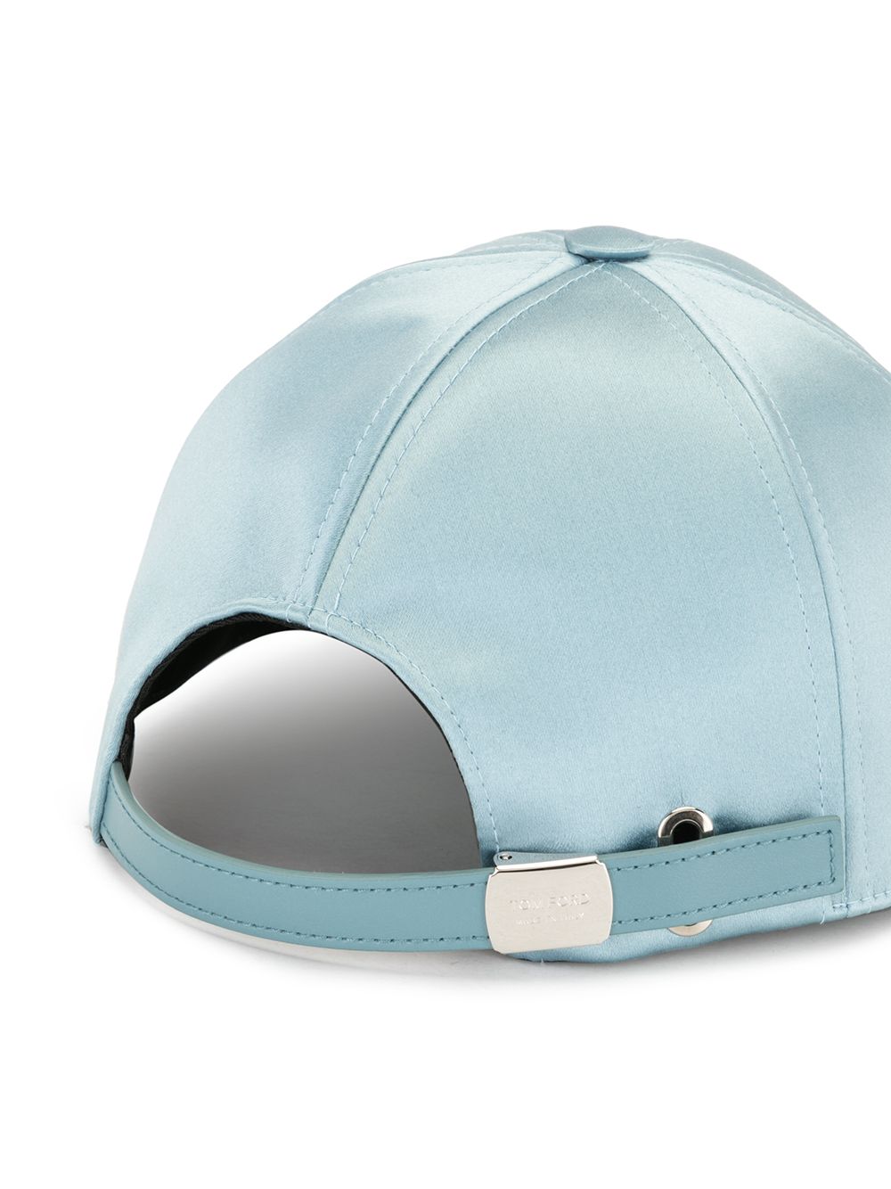 Shop Tom Ford Satin Baseball Cap In Blue