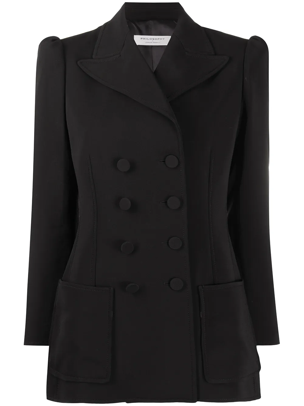 veste ajustée à boutonnière croisée