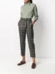 Image 2 of Brunello Cucinelli checked cropped trousers