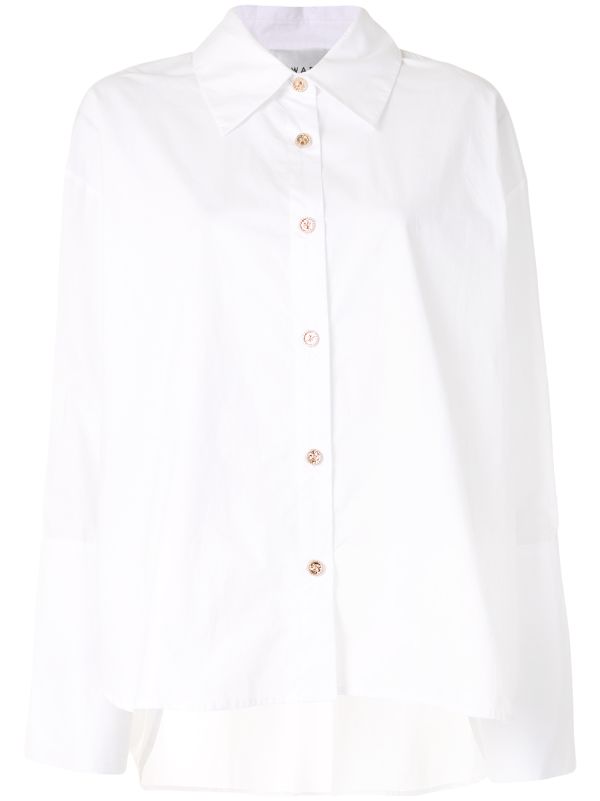 baggy button down shirt