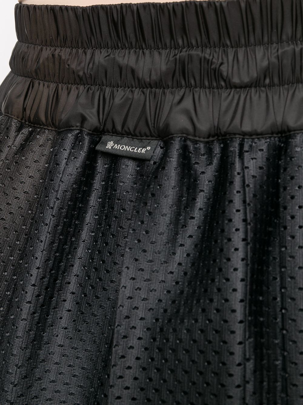 фото Moncler плиссированная юбка с перфорацией
