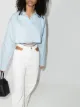 Image 2 of We11done cropped tie-strap shirt