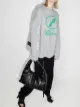 Image 2 of We11done oversized-logo crew-neck sweatshirt