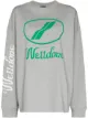 Image 1 of We11done oversized-logo crew-neck sweatshirt