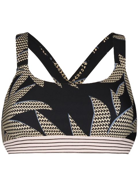 The Upside palm-tree print sports bra