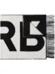 Image 1 of Burberry logo-intarsia cashmere scarf