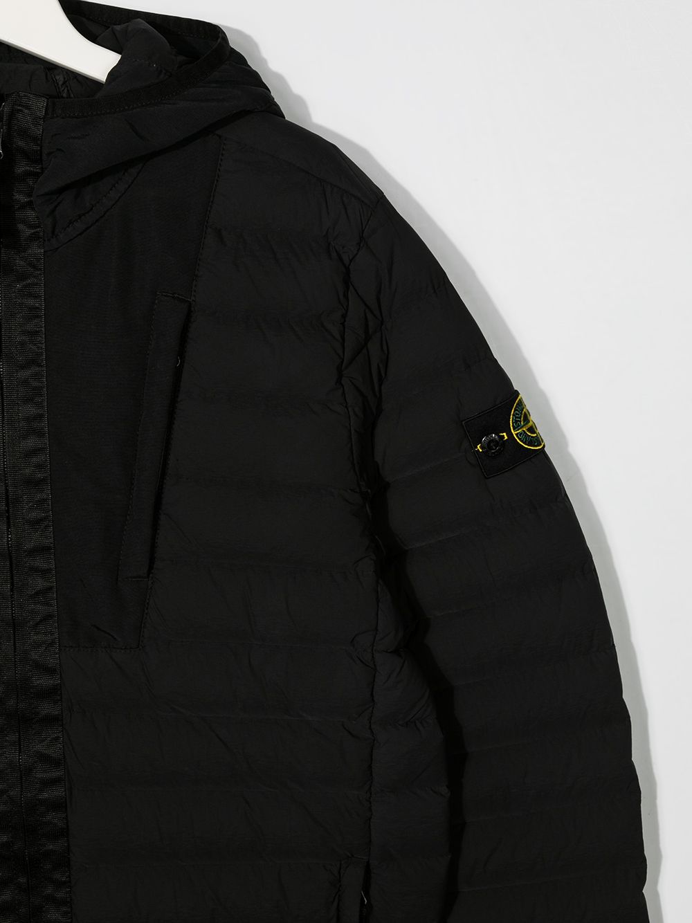 фото Stone island junior пуховик с логотипом