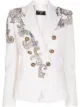 الصورة 1 من Balmain بليزر بصفي أزرار ومزين بخرز
