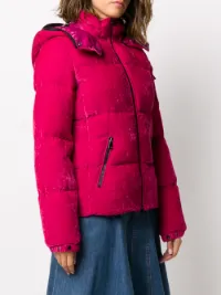 moncler pink jacket velvet