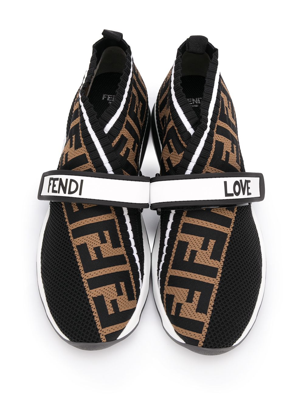 Fendi Rockoko FF Motif Sneakers - Farfetch