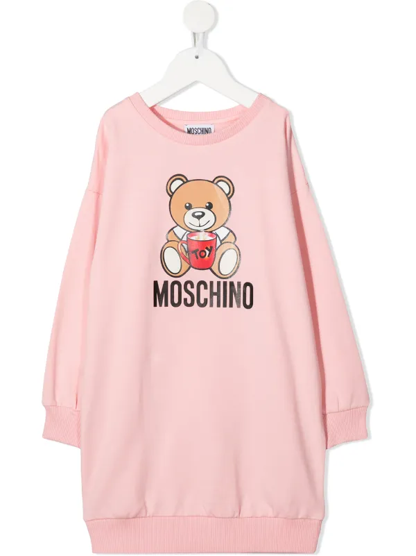 moschino teddy bear sweater dress