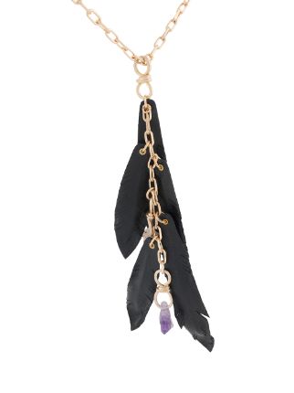 feather pendant necklace展示图