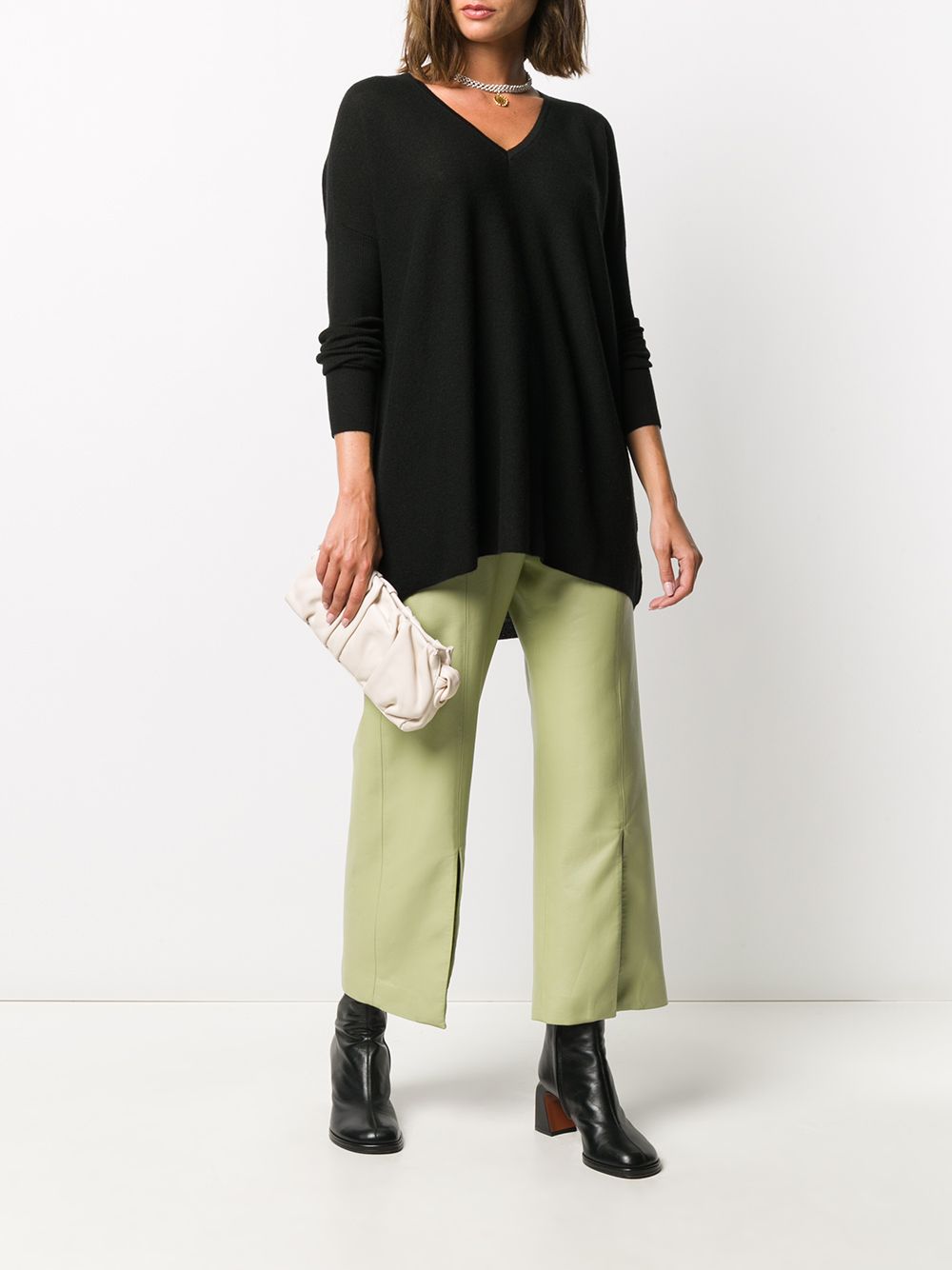 фото Gentry portofino v-neck cashmere knit top