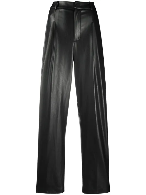 loose leather trousers