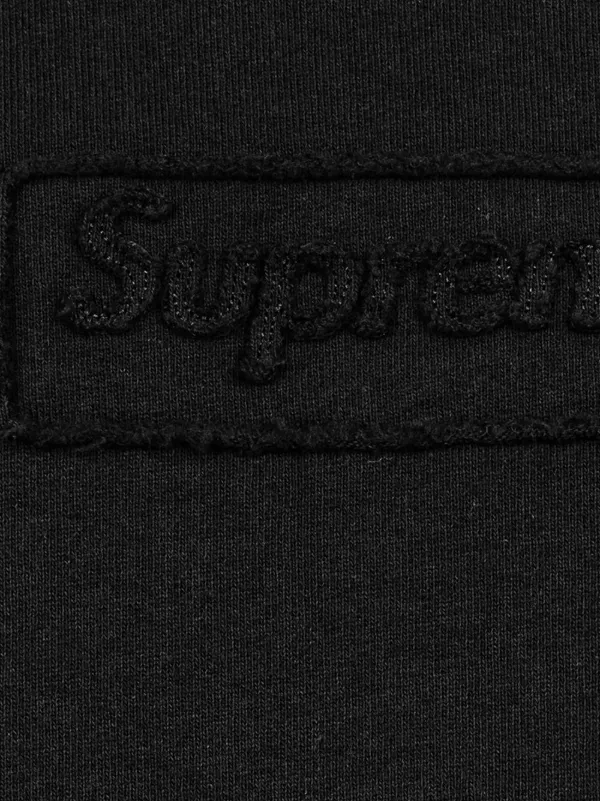 東京20SS Supreme Cutout Logo Crewneck 黒M 美品 トップス