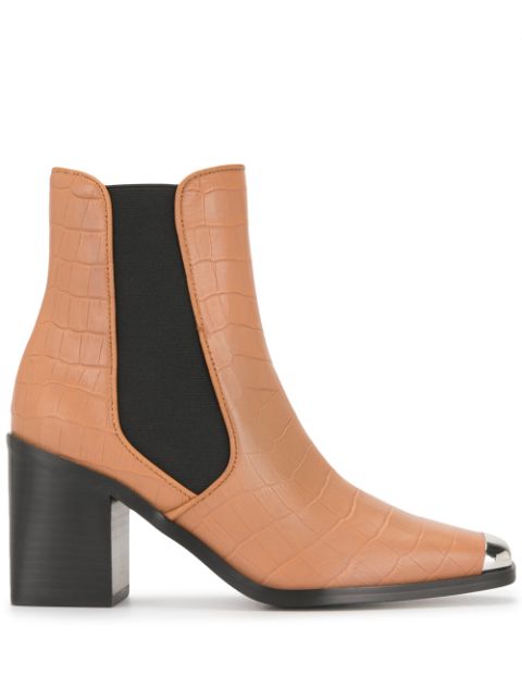 Senso silver toe cap boots