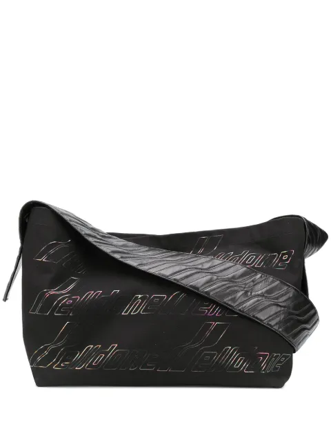We11done logo-print shoulder bag