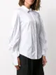 Balossa White Shirt ruched sleeves shirt