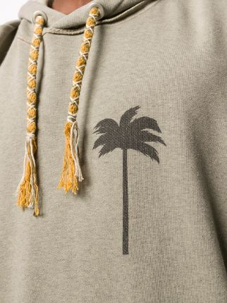 palm tree motif hoodie展示图