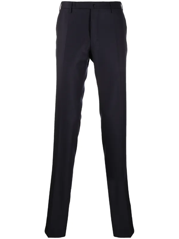 skinny wool trousers