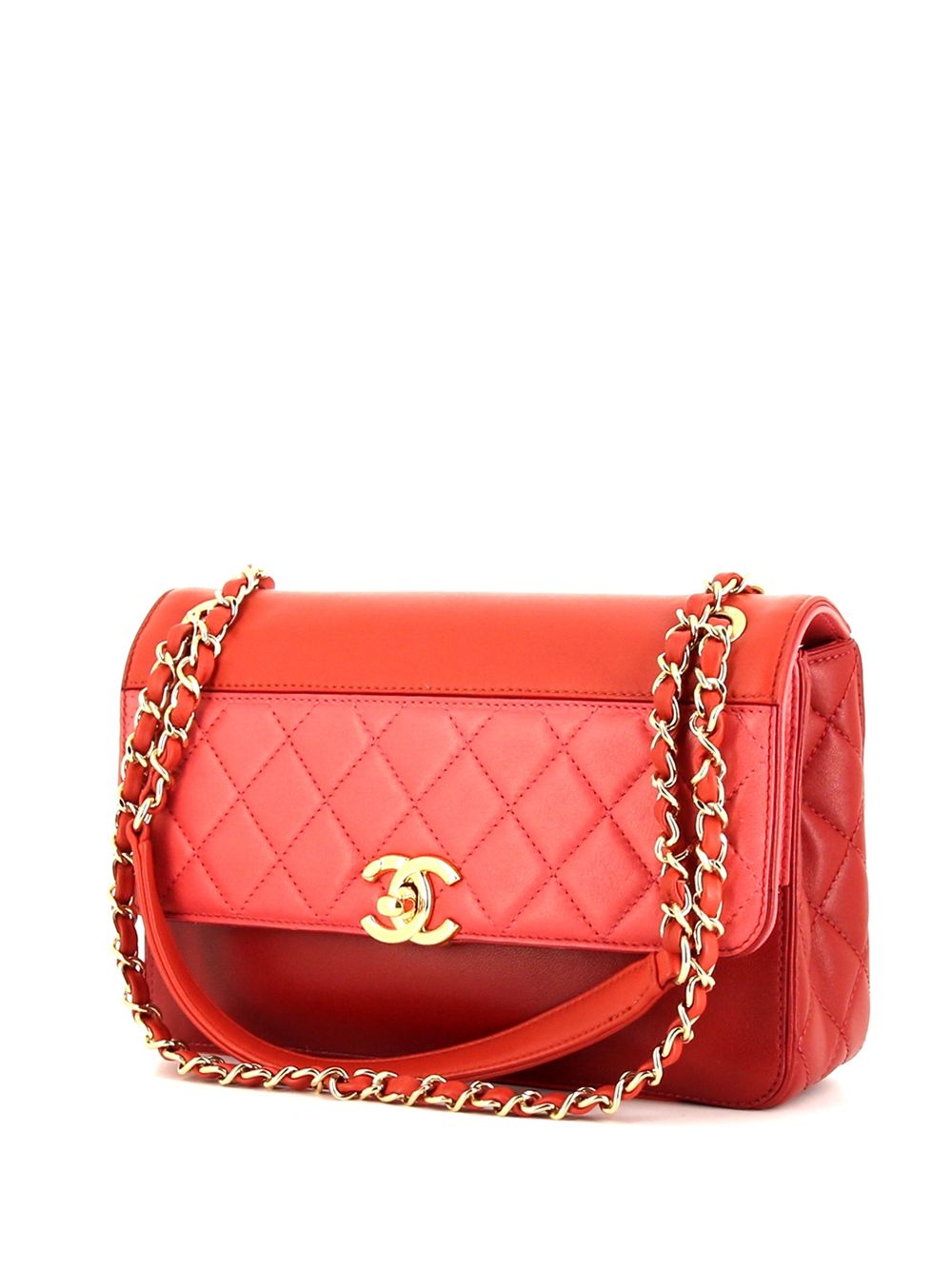 фото Chanel pre-owned стеганая сумка на плечо с логотипом cc