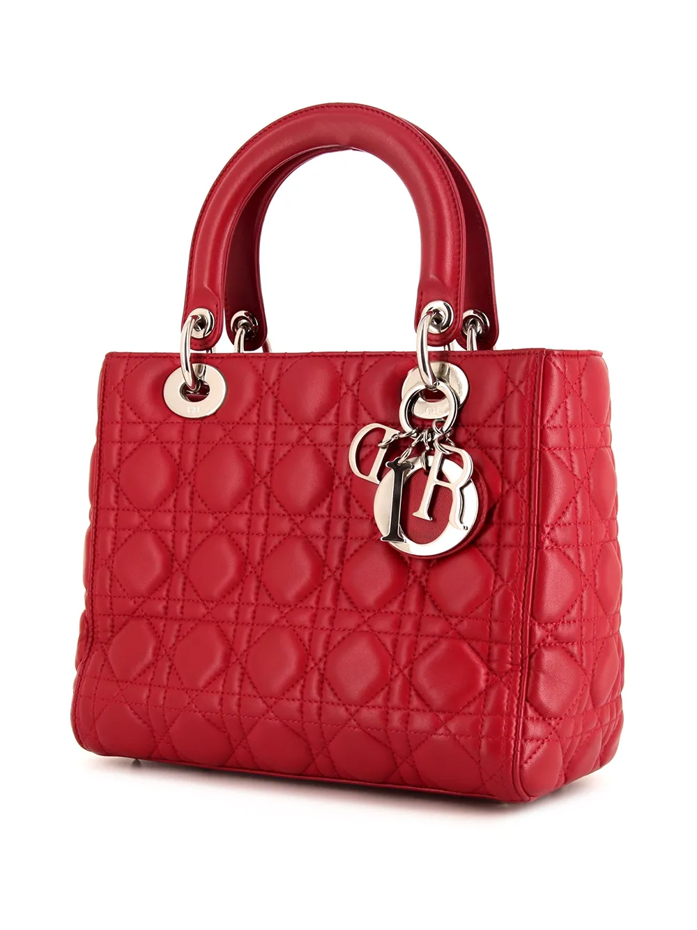 фото Christian dior сумка-тоут lady dior cannage pre-owned