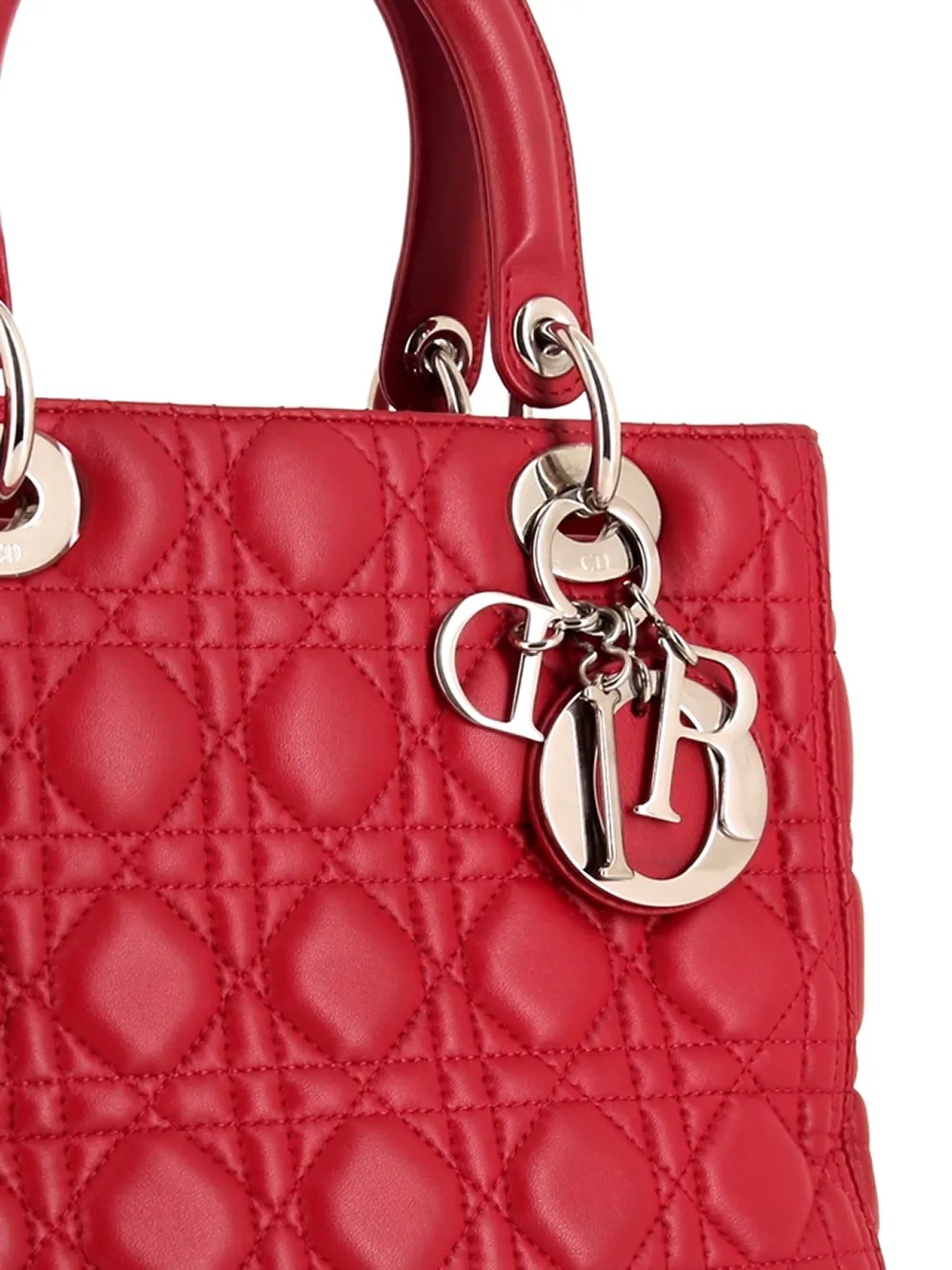 фото Christian dior сумка-тоут lady dior cannage pre-owned