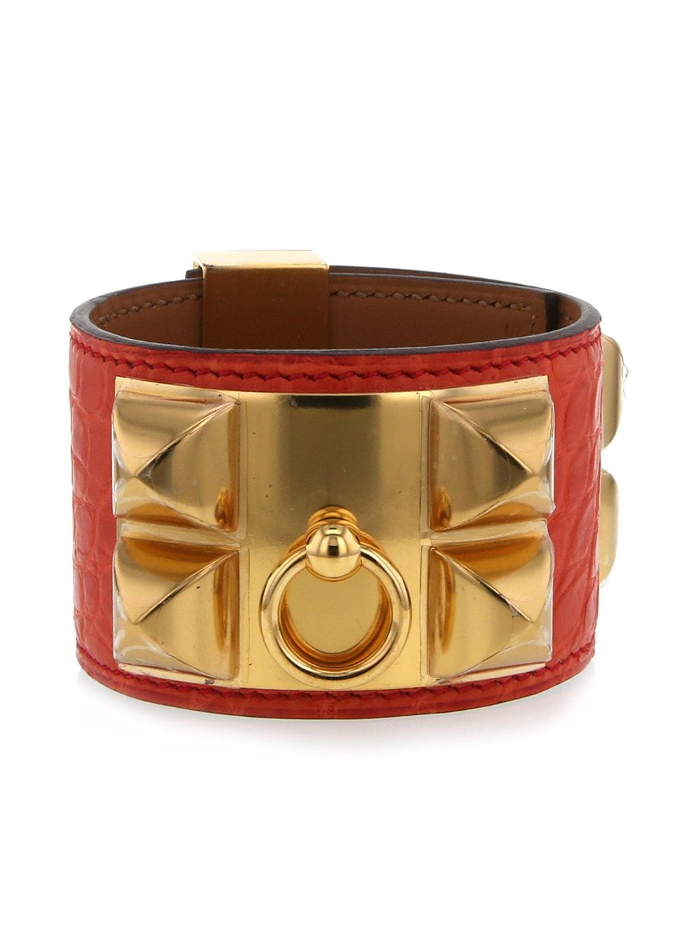 Pre-owned Hermes 2010  Médor Bracelet In Gold