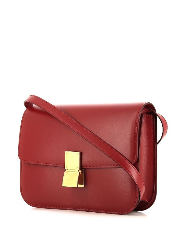 Céline Pre-owned Pre-owned Classic Box Shoulder Bag - Red
