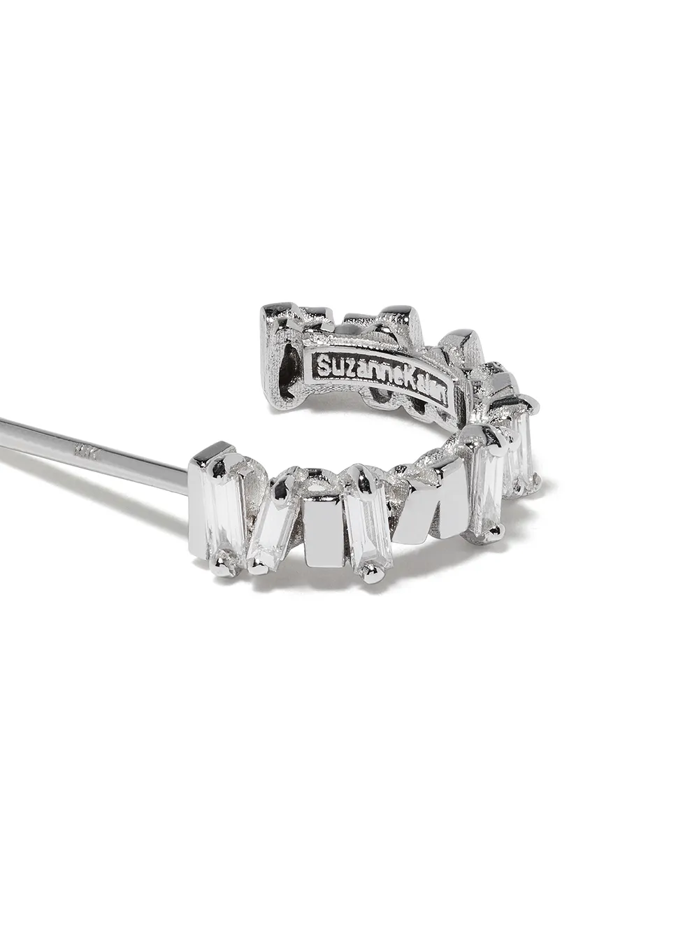  Suzanne Kalan 18kt Weißgoldcreolen Mit Diamanten   Silber 