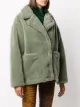 STAND STUDIO midi shearling coat