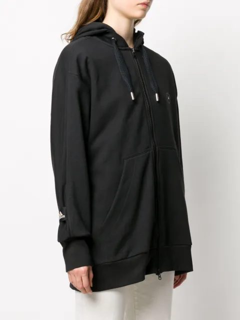 Adidas by Stella McCartney oversized zip-front hoodie black FU0721 -  Farfetch
