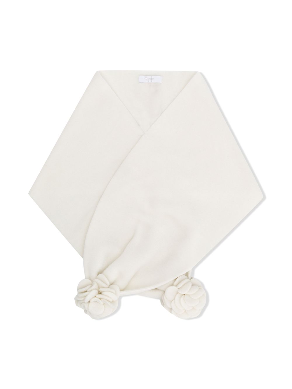 фото Il gufo flower trim scarf