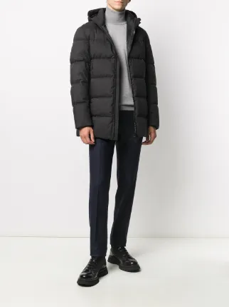 hooded down-feather coat展示图