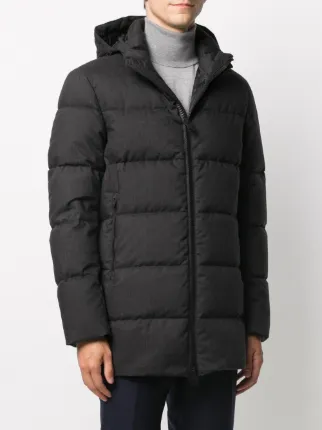 hooded down-feather coat展示图