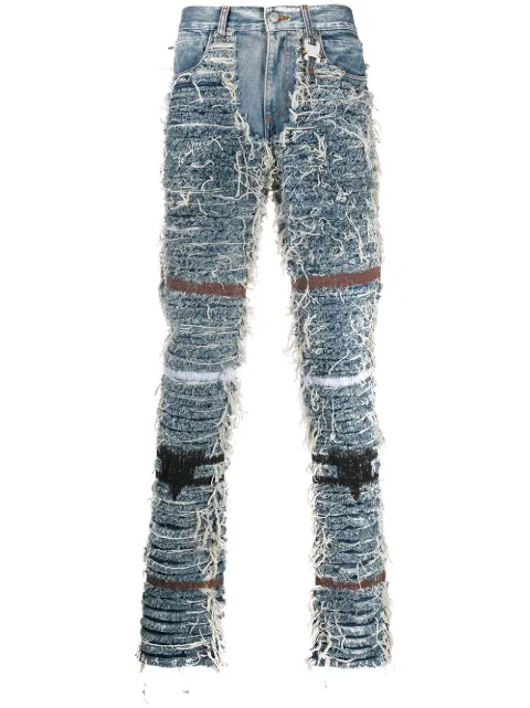 1017 ALYX 9SM jeans rectos con efecto envejecido
