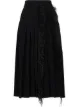 Image 1 of Jason Wu high-rise pleated feather-trimmed skirt