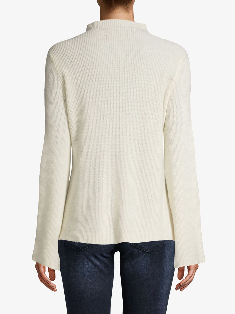 фото Nicole miller mock-neck ribbed jumper