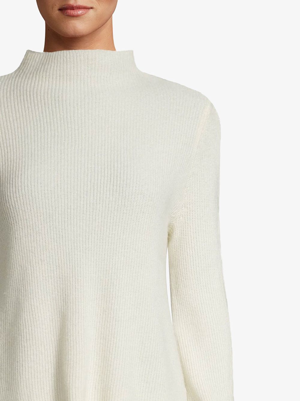 фото Nicole miller mock-neck ribbed jumper