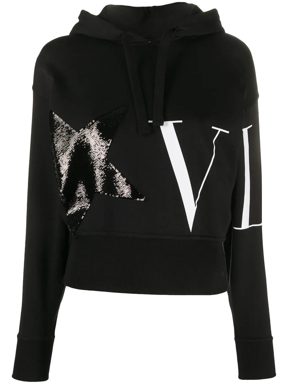 фото Valentino vltn sequinned hoodie