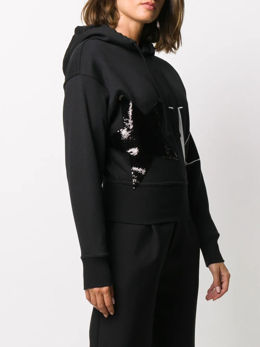 фото Valentino vltn sequinned hoodie